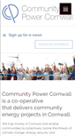 Mobile Screenshot of communitypowercornwall.coop